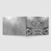 Zilveren bruiloft 25e Jubileum Chic Silver Grey Gastenboek (Volledig)