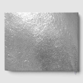 Zilveren bruiloft 25e Jubileum Chic Silver Grey Gastenboek (Achterkant)