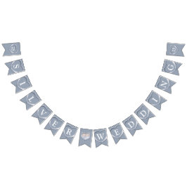 Zilveren bruiloft 25e verjaardag aangepaste foto vlaggetjes