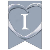 Zilveren bruiloft 25e verjaardag aangepaste foto vlaggetjes (Derde vlag)