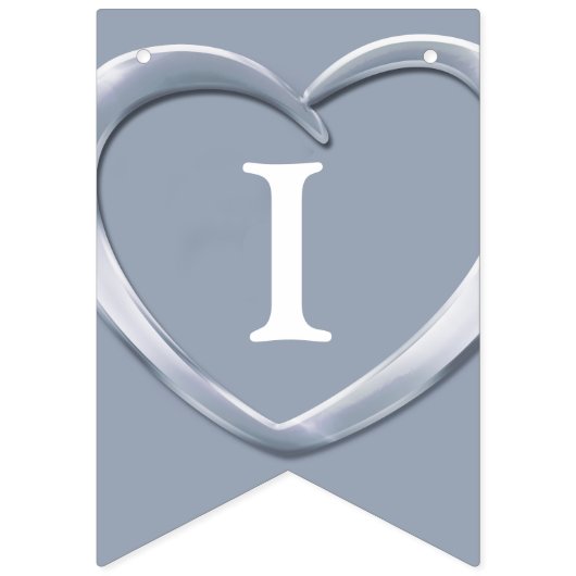 Zilveren bruiloft 25e verjaardag aangepaste foto vlaggetjes (Derde vlag)