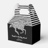 Zilveren Bruiloft Derby Bruidsfeest Bedankdoosjes (Voorkant Zijde)