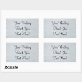 Zilveren bruiloft gunst Dank u Sticker (Vel)