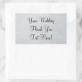 Zilveren bruiloft gunst Dank u Sticker (Tas)