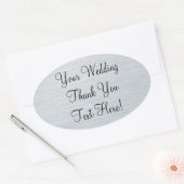 Zilveren bruiloft gunst Dank u Sticker (Envelop)