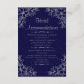 Zilveren bruiloft hotel accommodatie informatiekaartje (Voorkant)