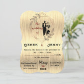 Zilveren Bruiloft Kaart (Staand voorkant)