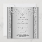 Zilveren bruiloft Keltische bloemen Kaart (Voorkant)