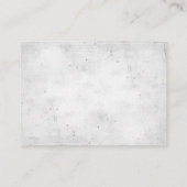 Zilveren bruiloft RSVP met Daisy Boeket Informatiekaartje (Achterkant)