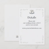 Zilveren Bruiloftsbellen Website Details Bijlage (Voorkant / Achterkant)