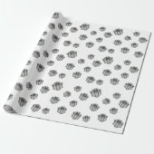 Zilveren cadeau dozen Elegant Kerst Premium Feest Cadeaupapier (Uitgerold)