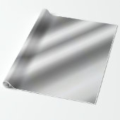 Zilveren Cadeaupapier Sjabloon Aanpasbaar (Uitgerold)