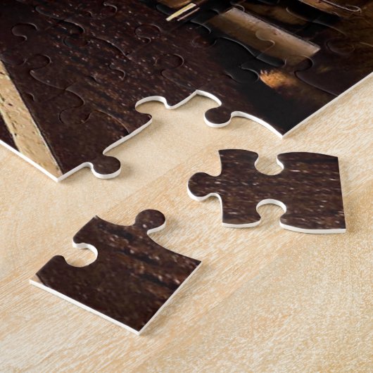 zilveren camper trailer legpuzzel (Zijkant)