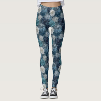 Zilveren Cardio Dahlias Luxe Trouwcadeaus Leggings