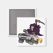 Zilveren Challenger SRT8 Magneet (Voorkant / Achterkant)