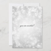 Zilveren Champagne Bokeh Elegant repetitie diner Kaart (Achterkant)