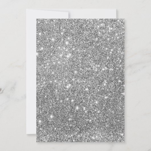 Zilveren Charro Boy doop en verjaardagsuitnodiging Kaart (Achterkant)