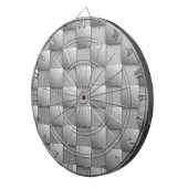 Zilveren Checkers Dart Board Dartbord (Voorkant Rechts)