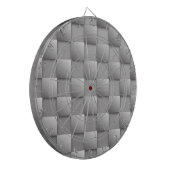 Zilveren Checkers Dart Board Dartbord (Voorkant Links)