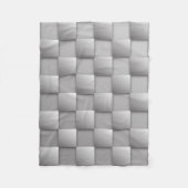 Zilveren Checkers Fleece Deken (Voorkant)