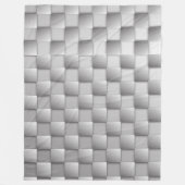 Zilveren Checkers Fleece Deken (Voorkant)