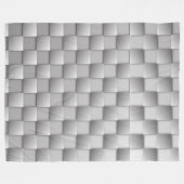 Zilveren Checkers Fleece Deken (Voorkant (Horizontaal))