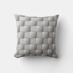 Zilveren Checkers Lumbaal Kussen