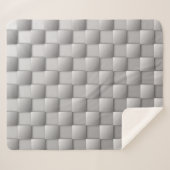 Zilveren Checkers Sherpa Deken (Voorkant (horizontaal))