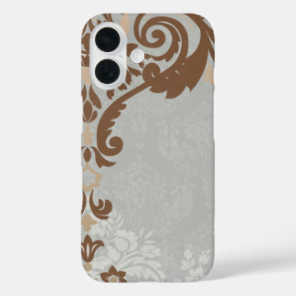 Zilveren Chocolade Elegante Telefoonhoes iPhone 16 Hoesje