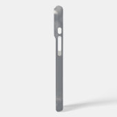 Zilveren Confetti op Grijs dat Valt Case-Mate iPhone Case (Achterkant / Links)