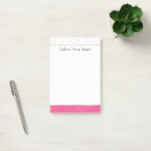 Zilveren Confetti Roze Ombre Waterverf Post-it® Notes (Kantoor)