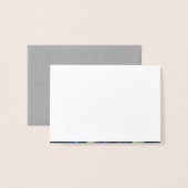  zilveren Damask Sympathy Bedankt Folie Kaarten (Met envelop)