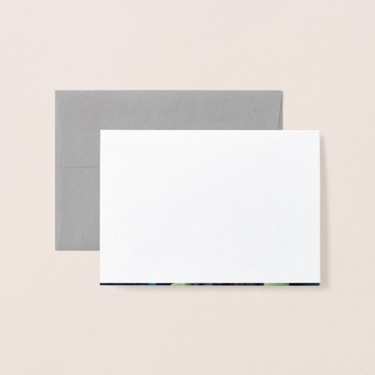  zilveren Damask Sympathy Bedankt Folie Kaarten (Met envelop)