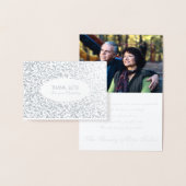  zilveren Damask Sympathy Bedankt Folie Kaarten (Display)