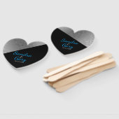 Zilveren damast patroon handwaaier (Niet-gemonteerd)