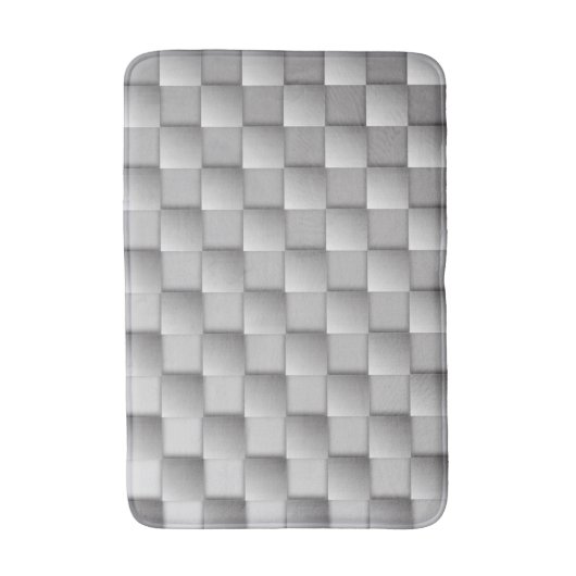 Zilveren dammen badmat (Voorkant Verticaal)