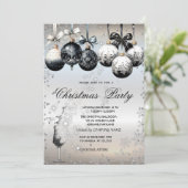 Zilveren Diamant, Ballen, Glas, Bedrijfs Kerstmisp Kaart (Staand voorkant)