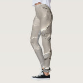 Zilveren diamant kleur legging (Links)