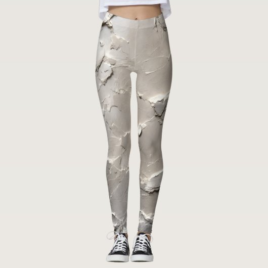 Zilveren diamant kleur legging (Voorkant)