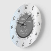 Zilveren Diamanten Bruiloft 50ste Verjaardag Grote Klok (Hoek)