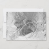 Zilveren dinosaurus brullen verjaardag foto kaart (Achterkant)