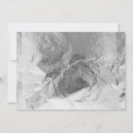 Zilveren dinosaurus brullen verjaardag foto kaart (Achterkant)