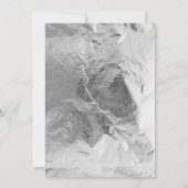 Zilveren dinosaurus brullen verjaardag kaart (Achterkant)