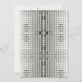 Zilveren Disco Bal 40e Verjaardagsfeestje Kaart (Achterkant)