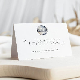 Zilveren Disco Bal Bruiloft Bridal Shower Dankkaar Kaart