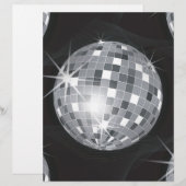zilveren disco-bal custom briefhoofd (Voorkant / Achterkant)
