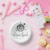 Zilveren Disco Bal Disco Bruid Bruiloft Papieren Kommen (Feest)