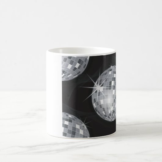 zilveren disco-bal koffiemok (Center)