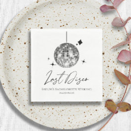 Zilveren Disco Bal Laatste Disco Bachelorette Fees Servet