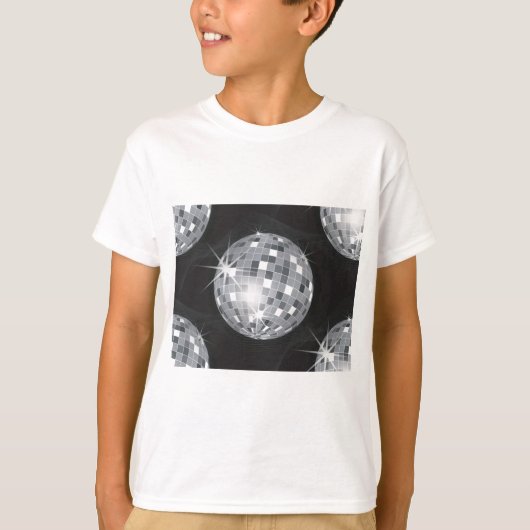zilveren disco-bal t-shirt (Voorkant)
